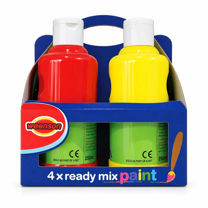 4 × 250 ml Ready Mix Paint