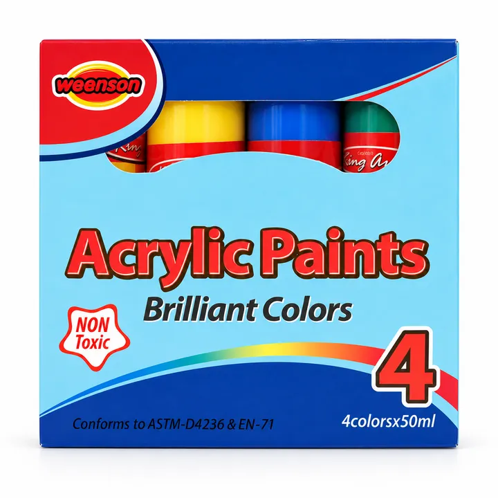 4 × 50 ml Acrylic Paint