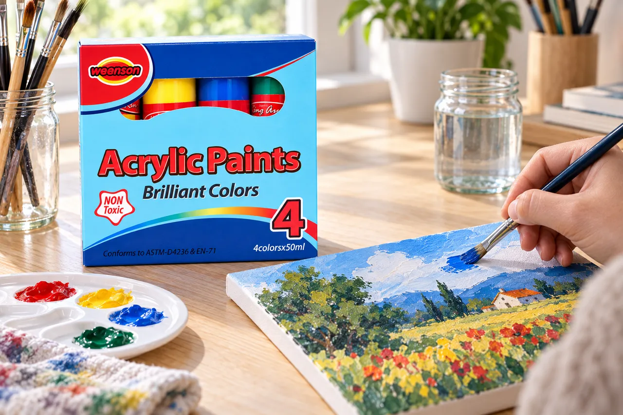 4 × 50 ml Acrylic Paint