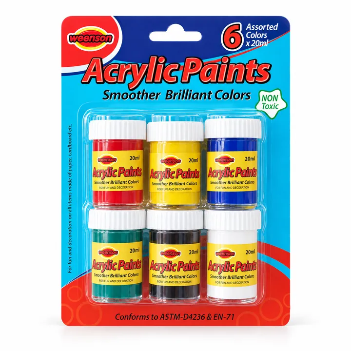 6 × 20 ml Acrylic Paint