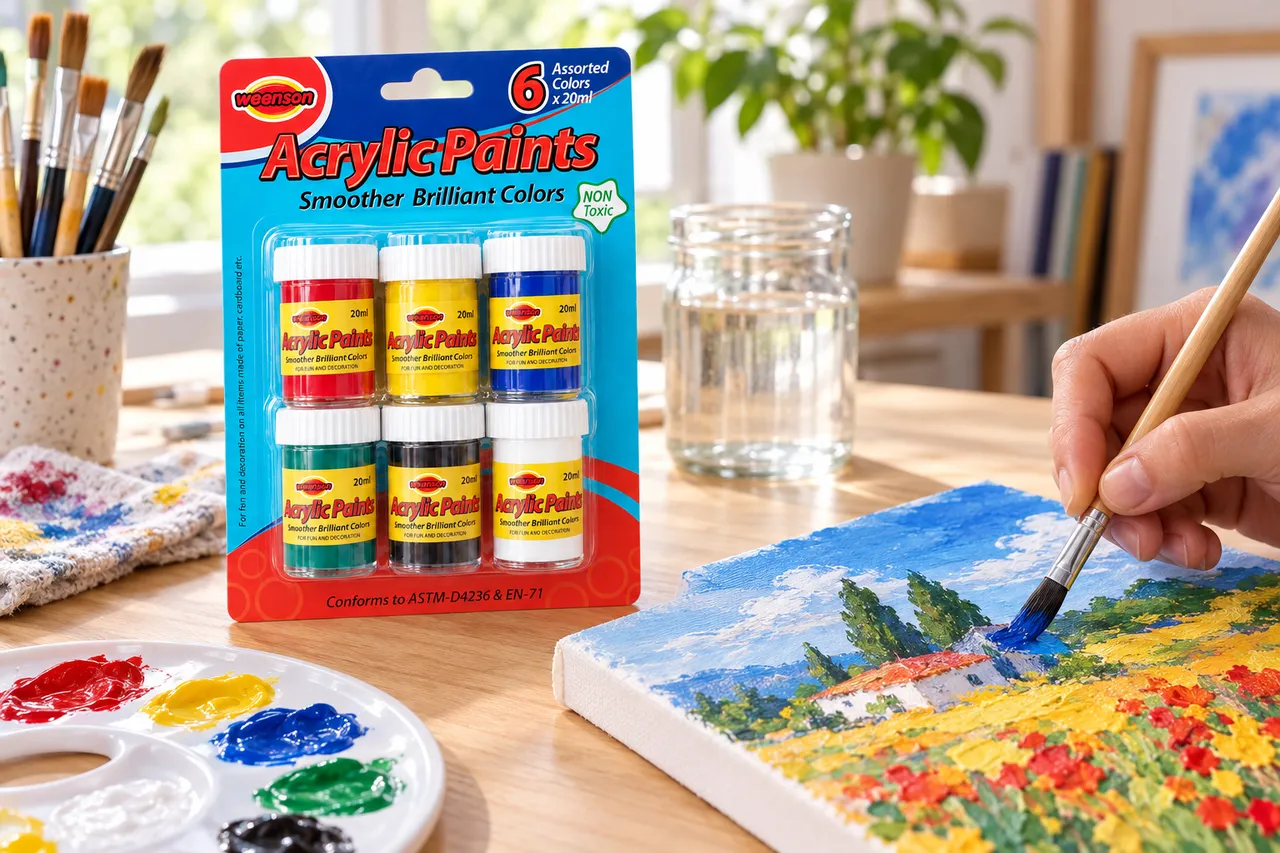6 × 20 ml Acrylic Paint