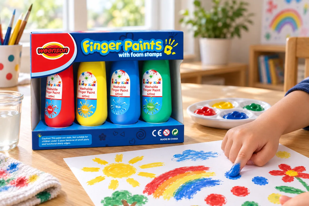 4 × 120 ml Finger Paint
