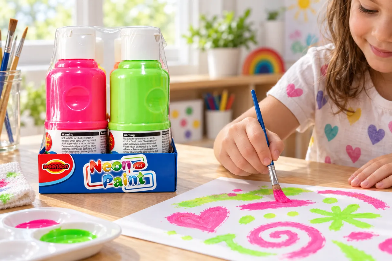 4 × 120 ml Neon Paint
