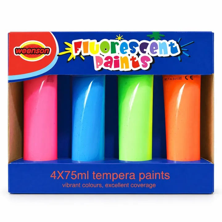 4 × 75 ml Neon Paint