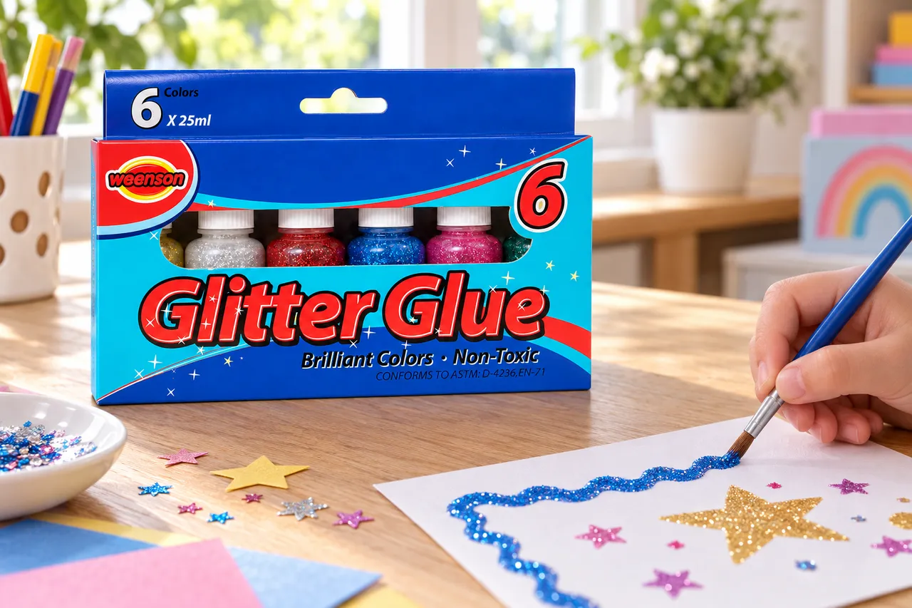 6 × 25 ml Glitter Glue